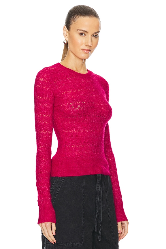 view 2 of 4 Acia Sweater in Raspberry
