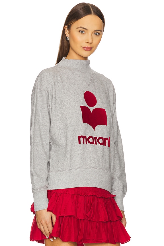 view 2 of 4 Moby Sweatshirt in Grey & Red
