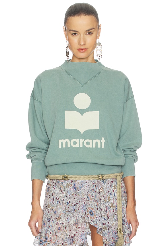 view 1 of 4 Moby Sweatshirt in Sage & Ecru