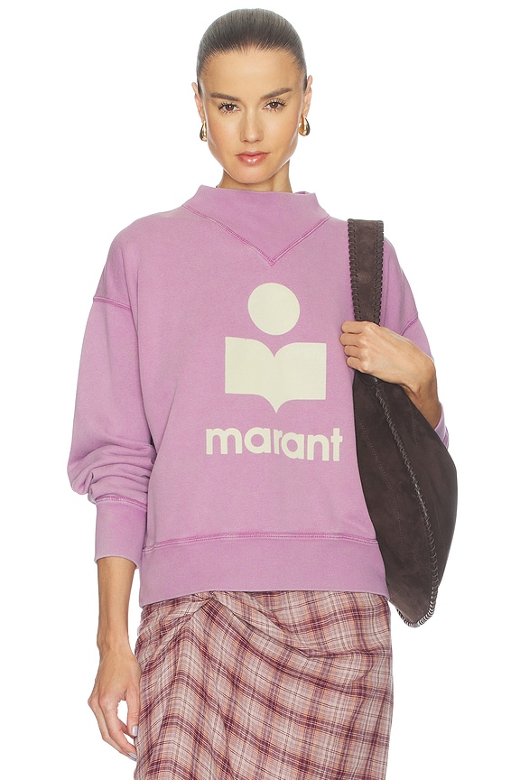view 1 of 4 Moby Sweatshirt in Rosewood & Ecru