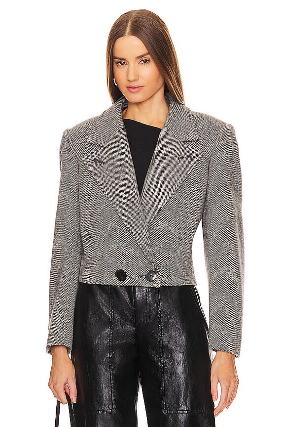 view 2 of 4 BLOUSON CASSIDY in Black & Ecru