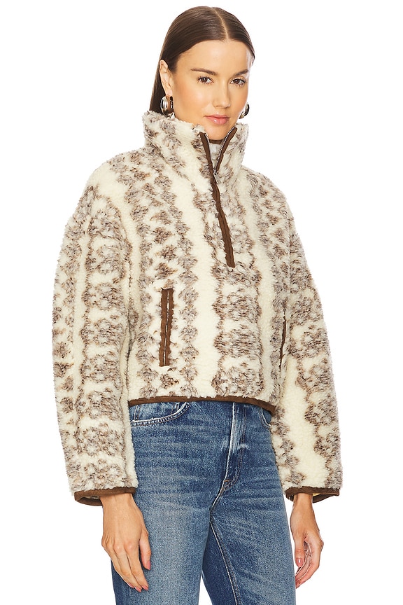 view 2 of 4 КУРТКА MARIE in Ecru & Brown