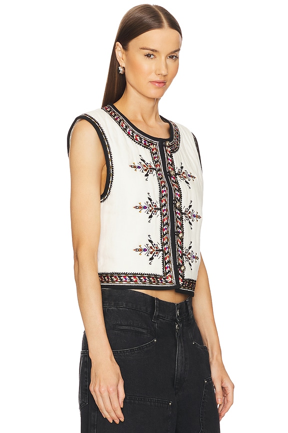 view 2 of 4 Zeana Vest in Ecru