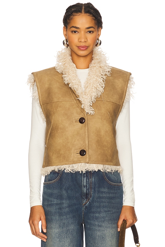 view 2 of 5 Clara Vest in Taupe