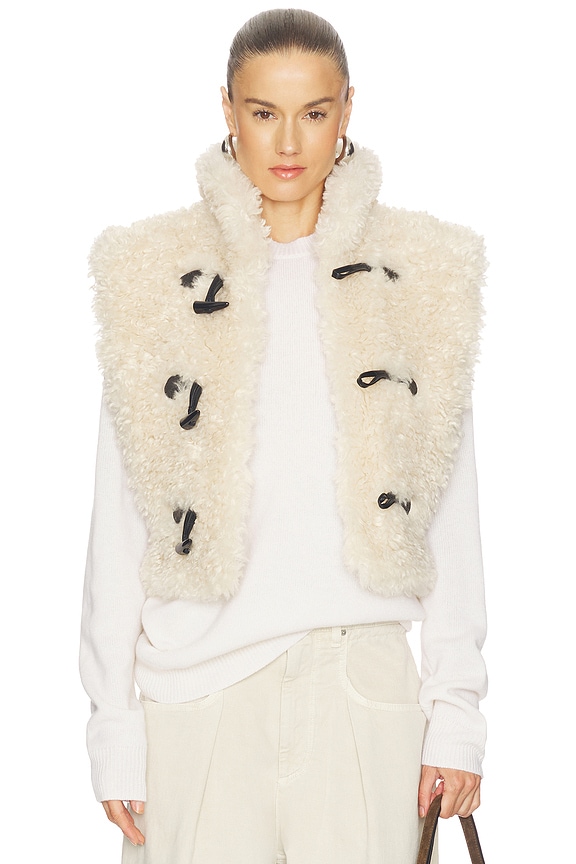 view 2 of 5 Alisa Vest in Ecru