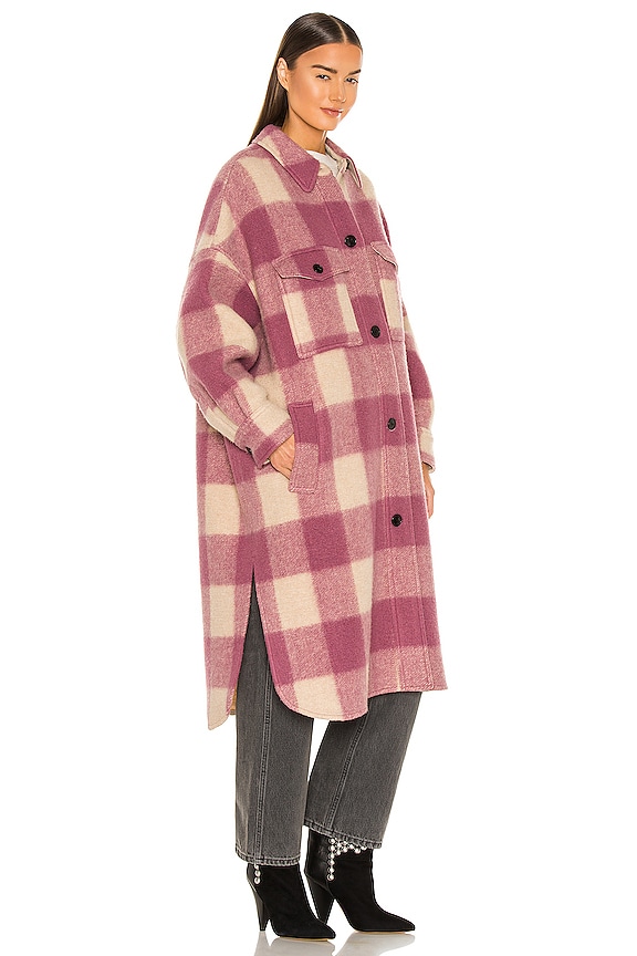 view 2 of 3 Fontizi Blanket Coat in Rosewood