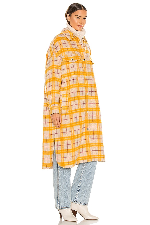 view 2 of 3 Fontia Coat in Yellow