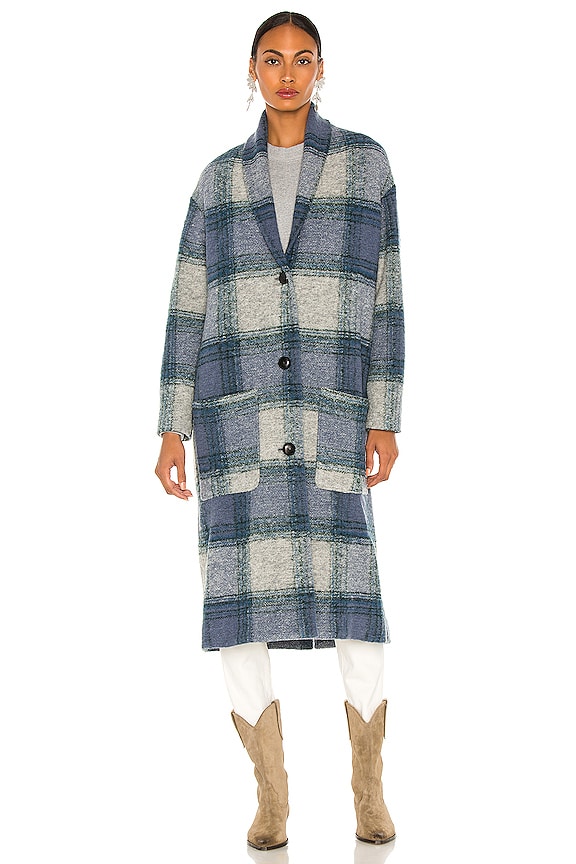 view 2 of 4 ПАЛЬТО ELAYO in Greyish Blue