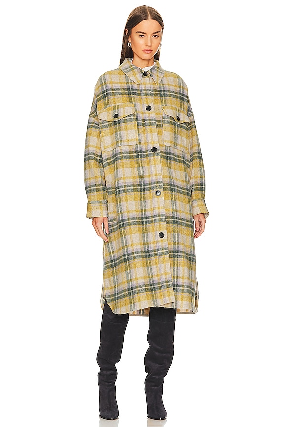 view 2 of 4 BLOUSON LONG FONTIA in Yellow & Green