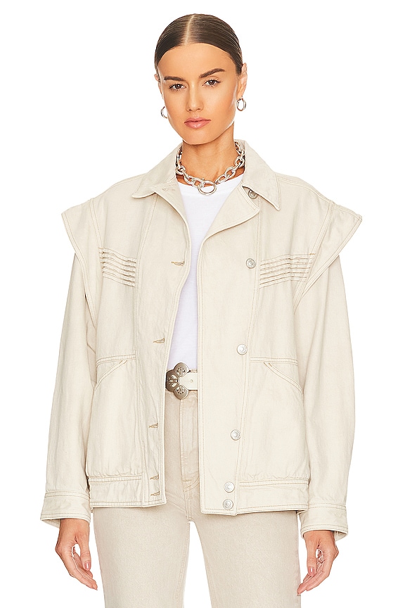 view 2 of 6 Harmon Jean Jacket in Ecru