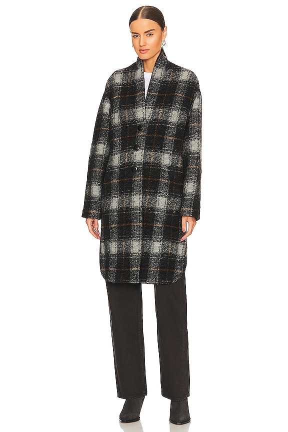 view 2 of 4 Isabel Marant Gabriel Coat in ANTHRACITE