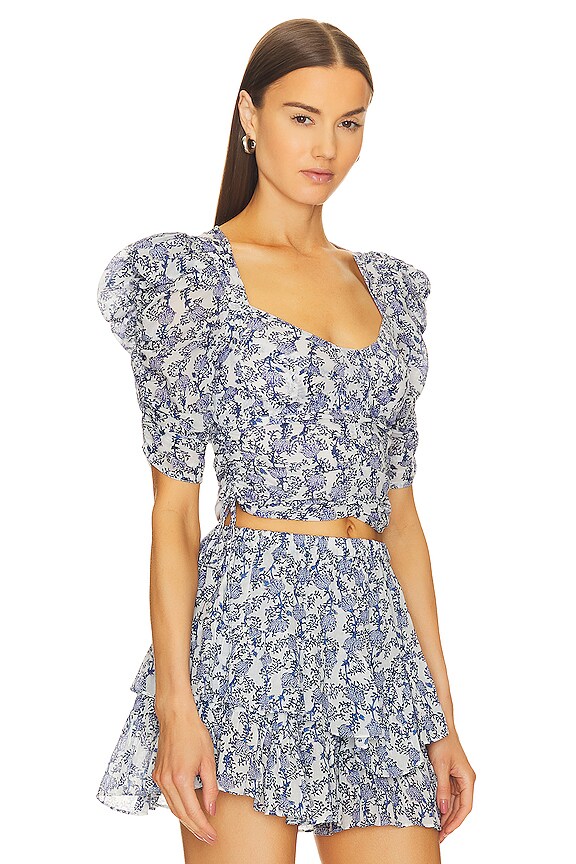 view 2 of 4 ТОП С КОРОТКИМ РУКАВОМ GALAOR in Royal Blue