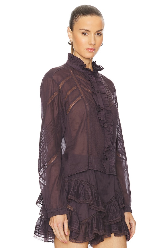 view 2 of 4 Gaia Top in Dark Plum