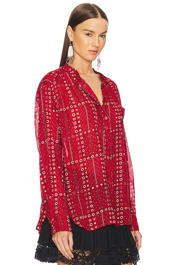 view 2 of 4 Mexika Top in Red