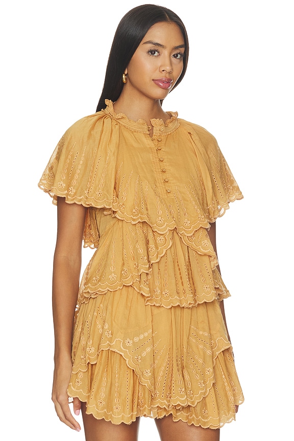 view 2 of 5 Lorna Short Sleeve Top in Caramel