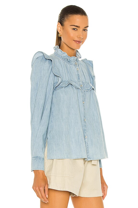 view 2 of 4 Idety Blouse in Light Blue