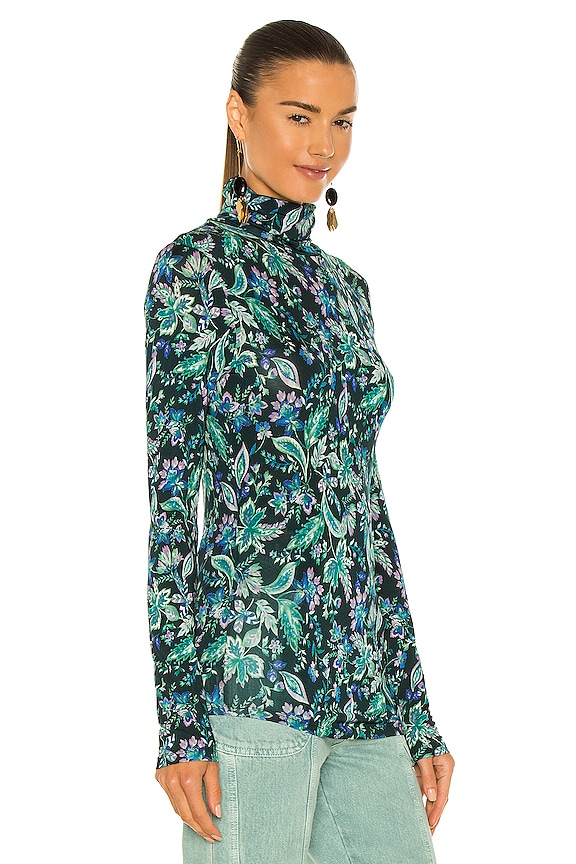 view 2 of 4 Jewel Top in Dark Green