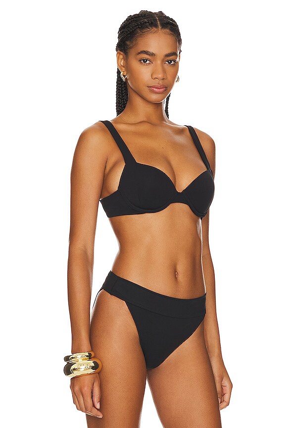 view 2 of 4 THE CONTOUR BOOST 비키니 탑 in Black