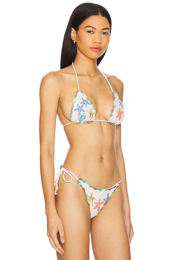 view 2 of 5 Crochet Triangle Top in Fuji