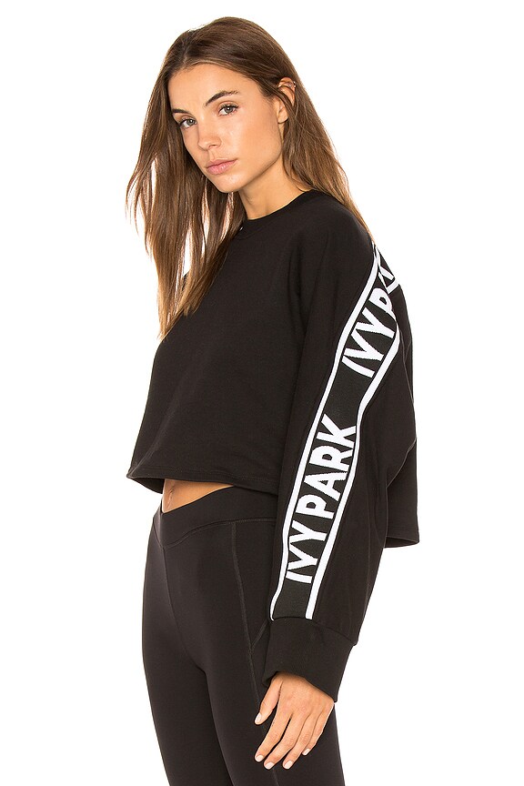 view 2 of 4 Logo Crop Sweatshirt in Black