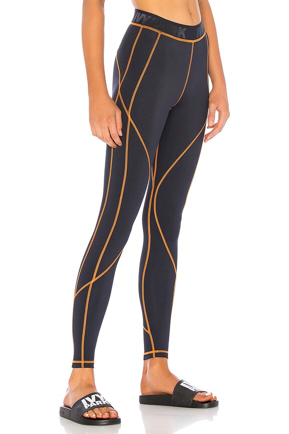 view 2 of 4 Active Contrast Stitched Leggings in Ink