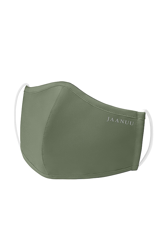 Jaanuu Reusable Antimicrobial Face Mask (5 Pack) in Olive Green REVOLVE