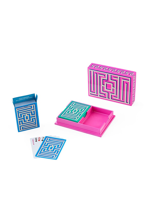 view 2 of 2 Labyrinth Lacquer Card Set in Pink