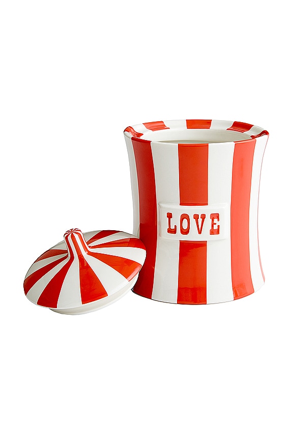 view 2 of 2 CANISTER キャニスター in Red & White