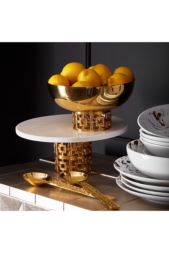 view 2 of 2 PUESTO DE PASTELES CAKE STAND in Marble & Brass