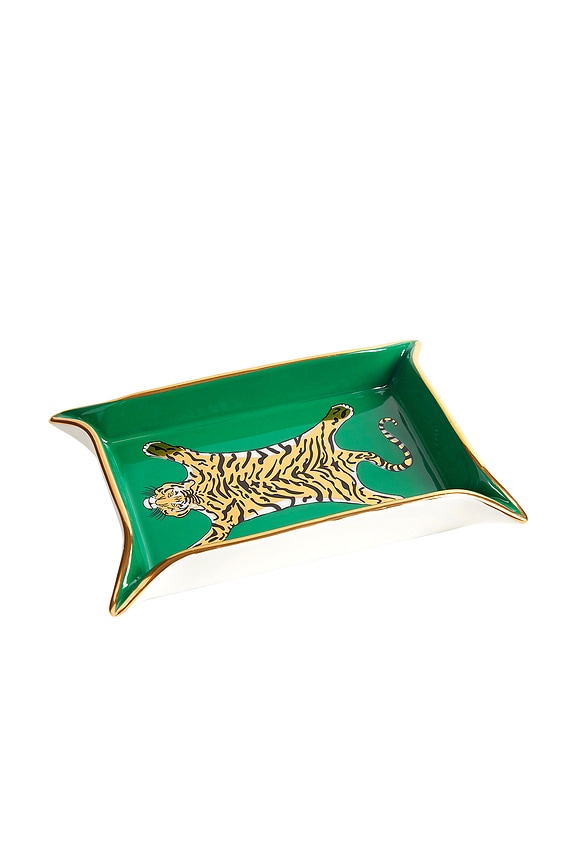 view 2 of 3 Tiger Valet Tray in Green