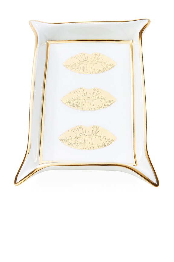view 2 of 2 TRAY 트레이 in White & Gold