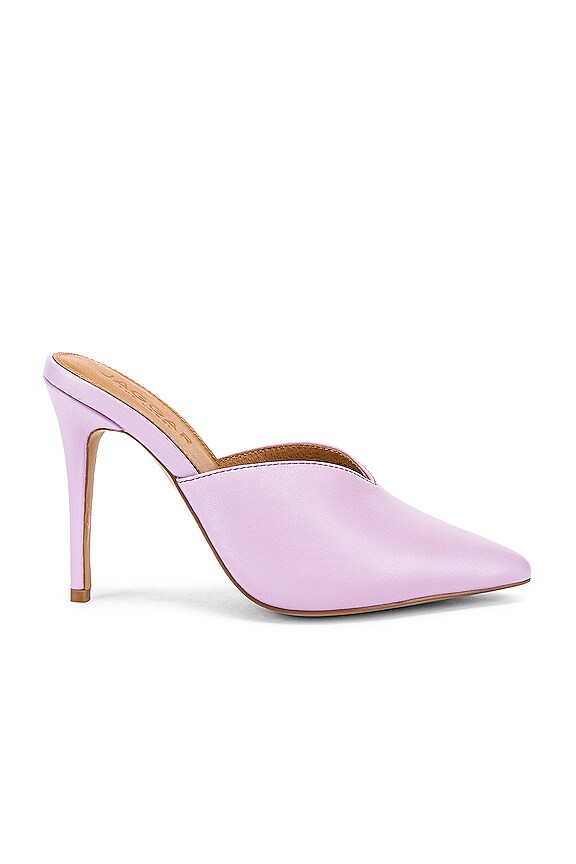 view 1 of 5 Myth Leather Mule Heel in Lilac