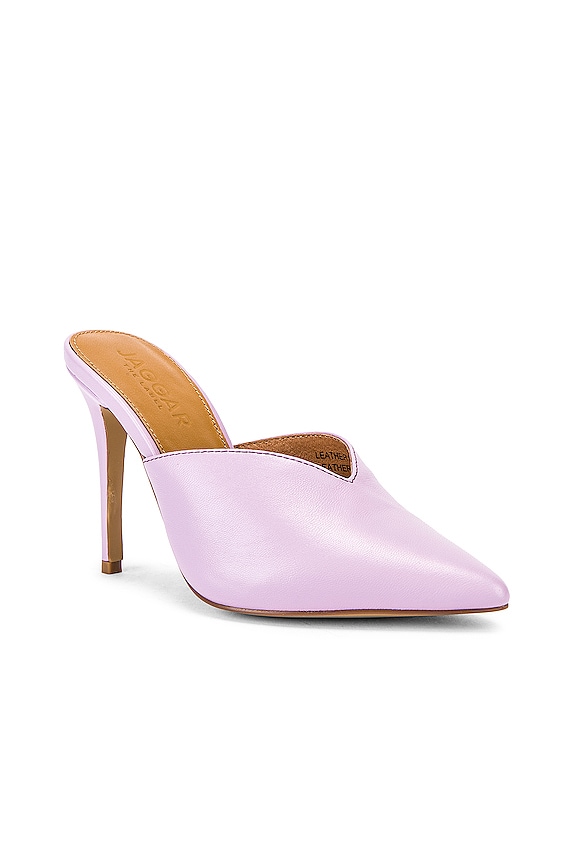 view 2 of 5 Myth Leather Mule Heel in Lilac
