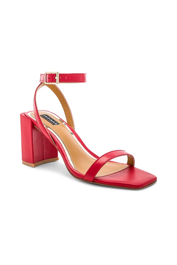 view 2 of 5 Squared Block Heel in Red