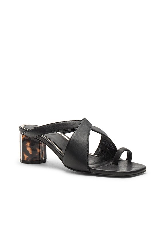 view 2 of 5 Tortoise Heel Sandal in Black