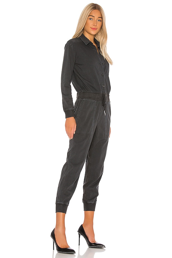 view 2 of 3 MIXED MEDIA 점프수트 in Black