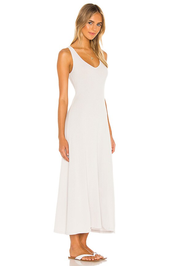 view 2 of 3 Ribbed Cami Dress in Salt