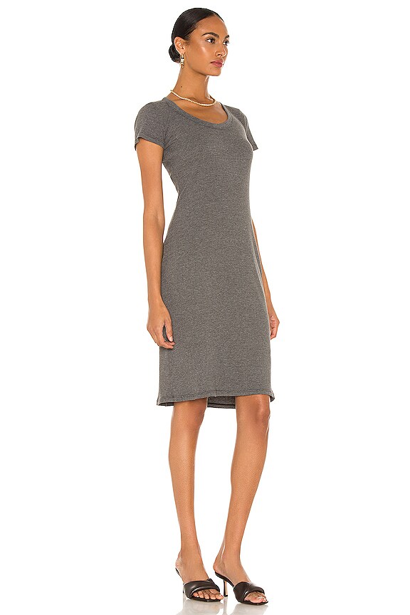 view 2 of 4 ROBE MI-LONGUE in Carbon