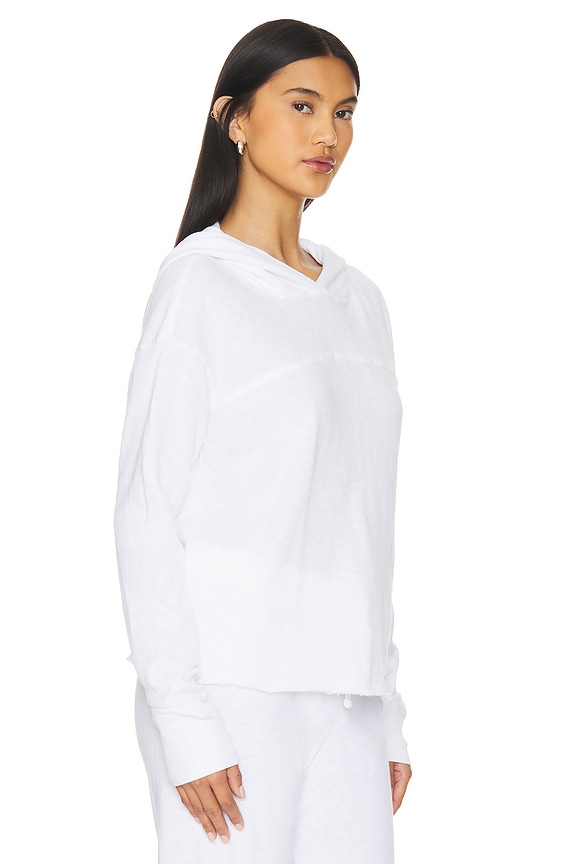 view 2 of 4 Hooded Sweat Top in White