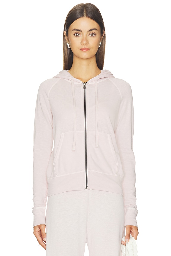 view 2 of 5 Vintage French Terry Zip Hoody in Rose Quartz