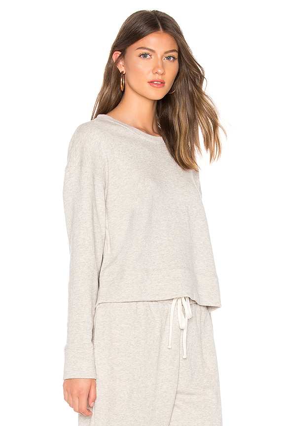 view 2 of 4 Luxe Sweatshirt in Light Heather Grey
