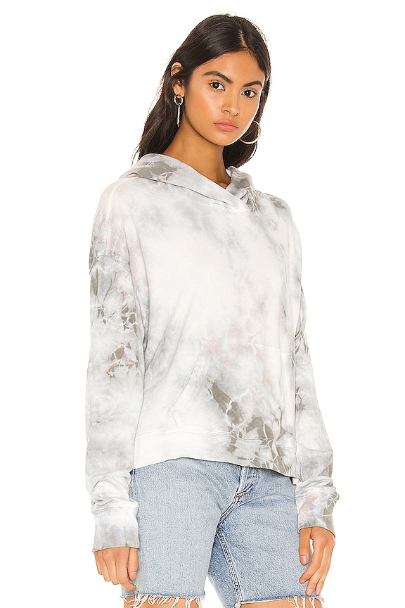 view 2 of 4 Tie Dye Cropped Hoodie in Paver