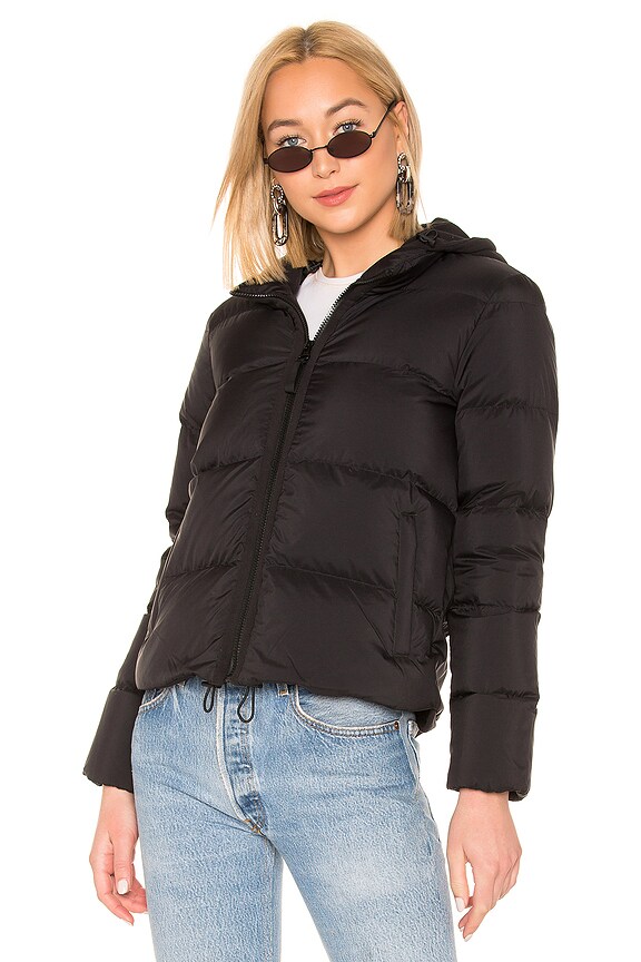 view 2 of 5 Fleece Lined Puffer Jacket in Black