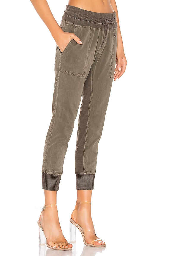 view 2 of 4 Contrast Sweatpants in Army Green Pigment