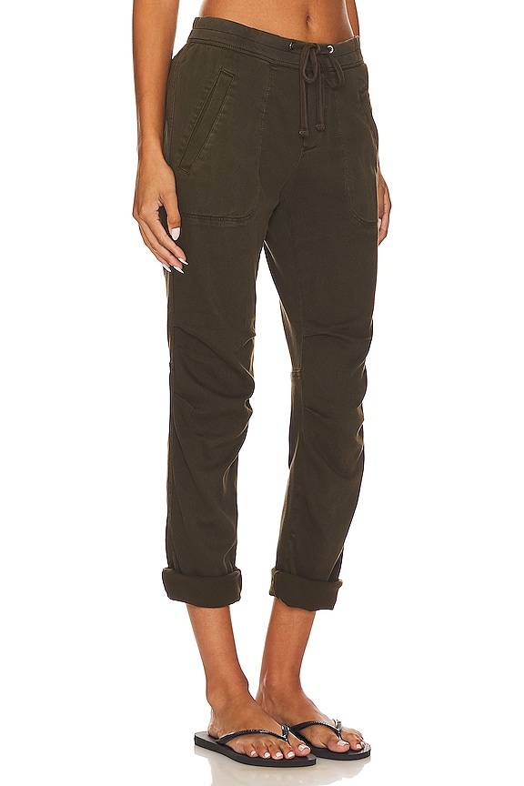 view 2 of 4 Soft Drape Utility Pant in Smoky Green in Smoky Green 