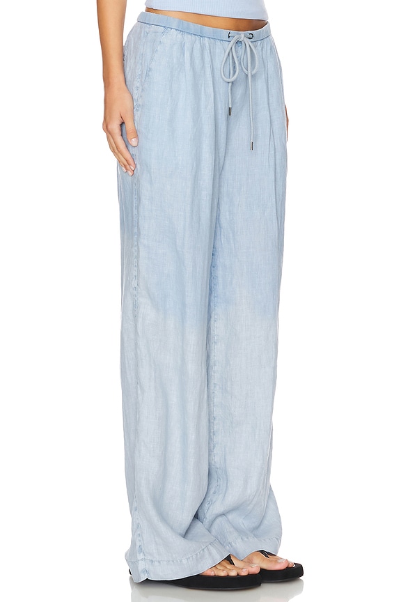 view 2 of 6 PANTALÓN DE LINO RELAJADO WIDE LEG in Open Sky