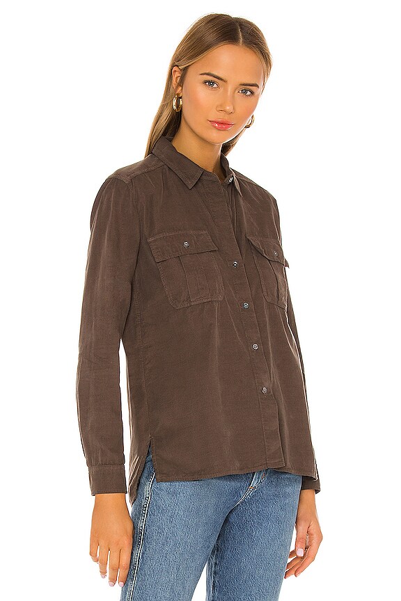 view 2 of 4 Double Pocket Shirt in Army Green