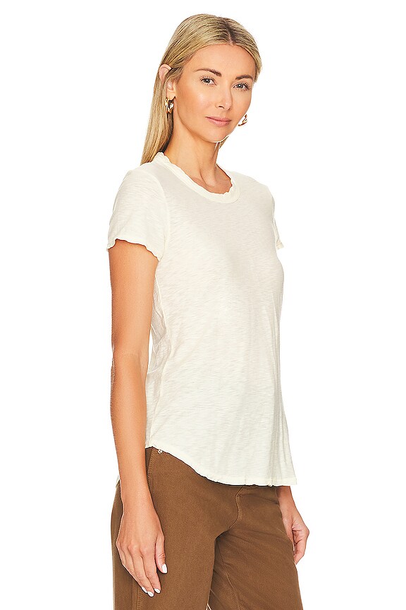 view 2 of 4 SLUB CREW NECK Tシャツ in Naples Yellow