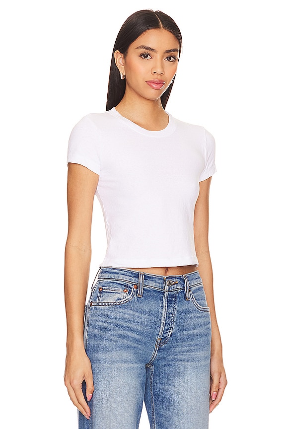 view 2 of 4 T-SHIRT MANCHES COURTES in White