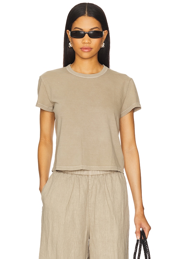 view 1 of 4 Shrunken Short Sleeve Tee in Overcast Pigment